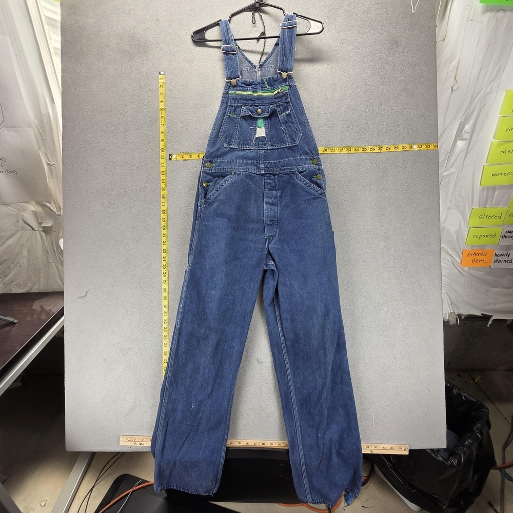 Vintage 90's Denim Dungarees Workwear Liberty Overalls 32x30